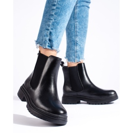 W. Potocki Potocki black Chelsea boots for women 1