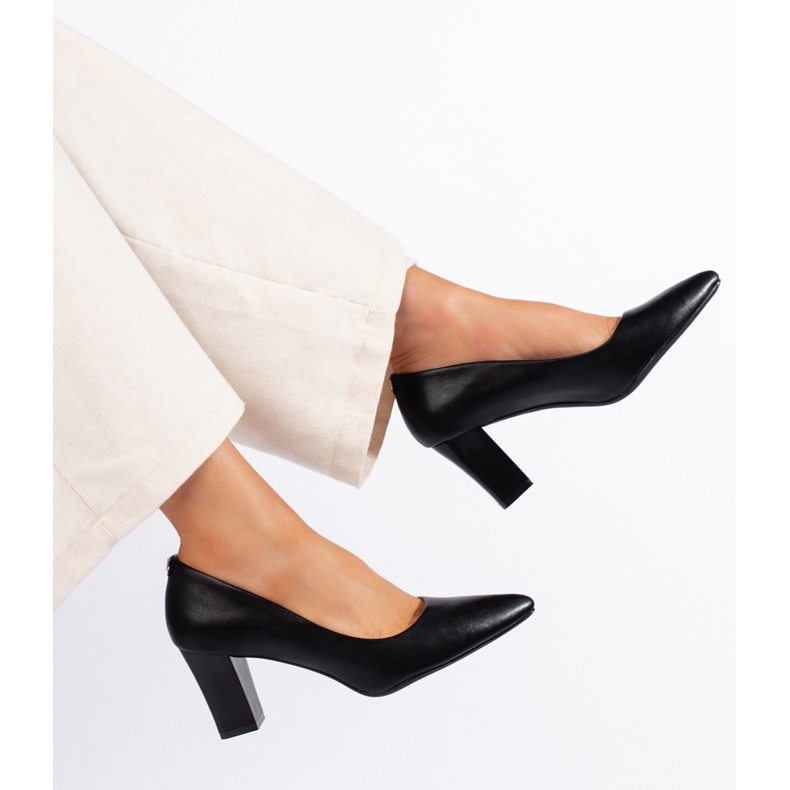 Women's black high-heeled pumps by Sergio Leone 2 Women's black high-heeled pumps by Sergio Leone 2