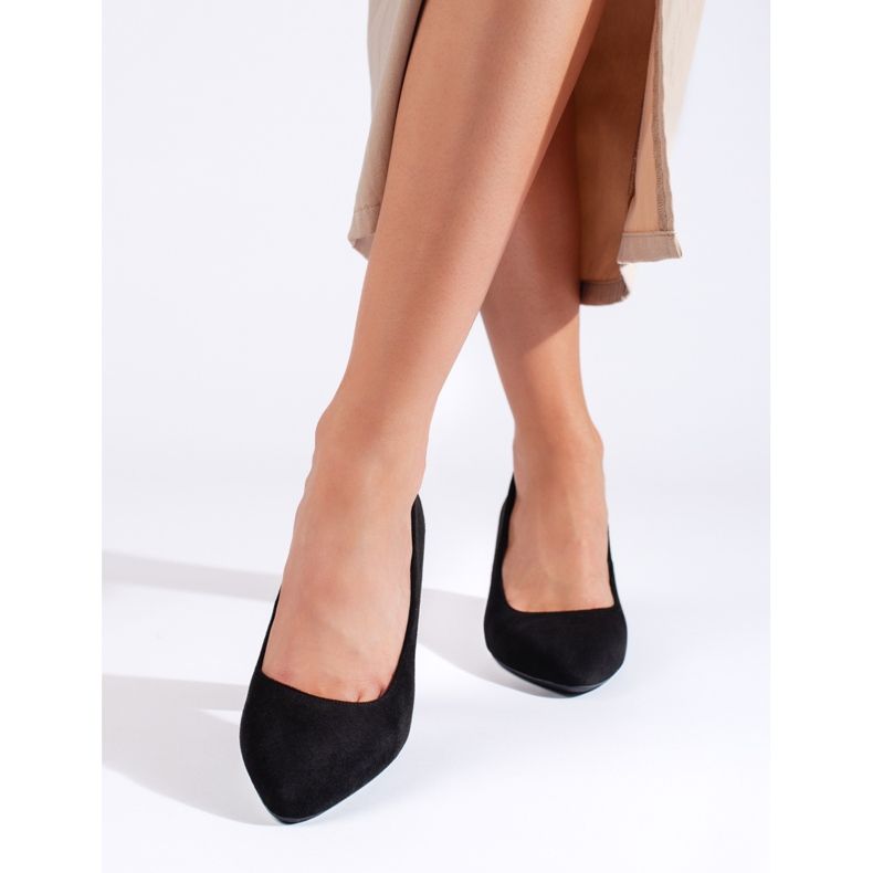 Suede women's pumps by Sergio Leone black 2