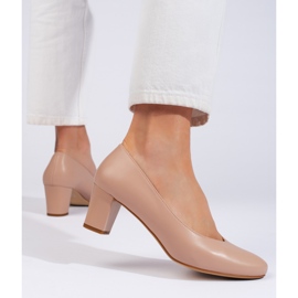 Sergio Leone Elegant beige women's pumps 1