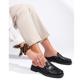 Black flip-flops with a thick sole 1