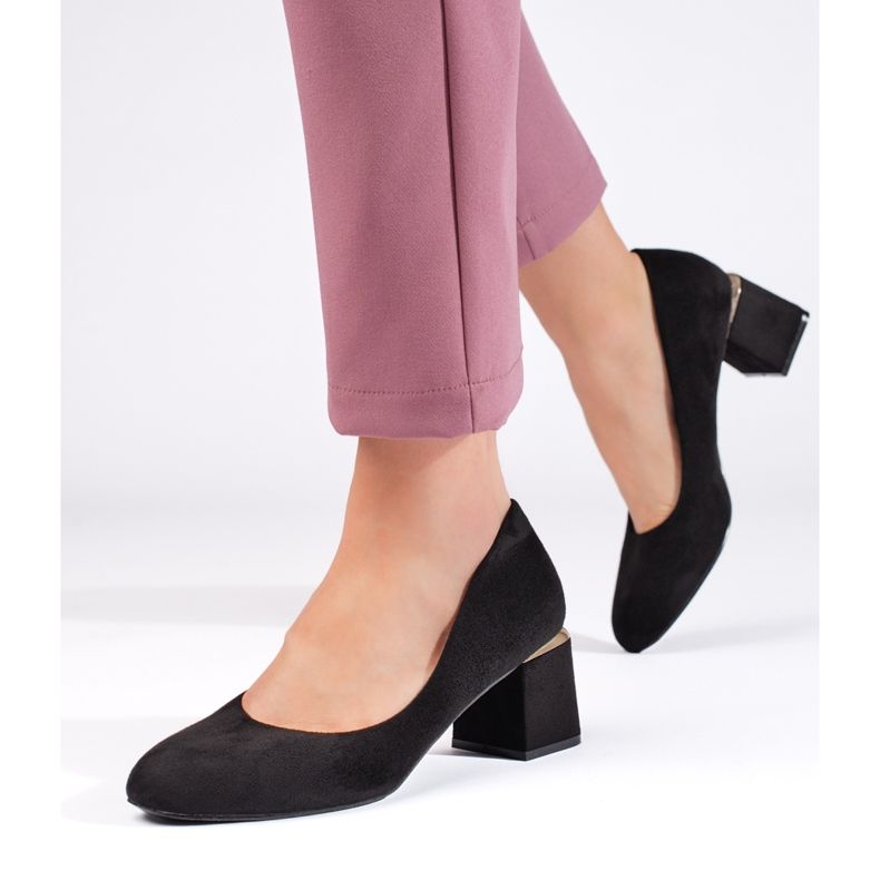 Black suede high heels 1 Black suede high heels 1