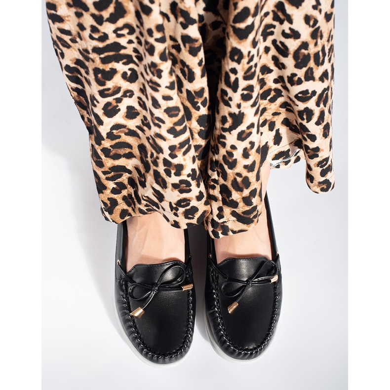 Black platform loafers 1