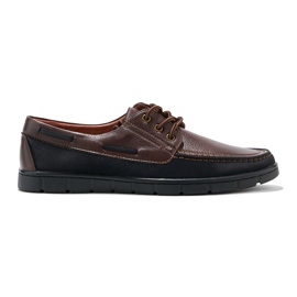 Men's brown lace-up shoes 1