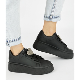 Black women's platform sneakers 2