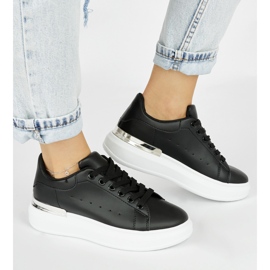 Black women's platform sneakers 2