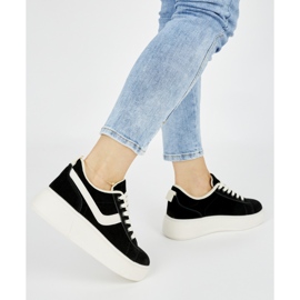 Suede black women's platform shoes 1 Suede black women's platform shoes 1