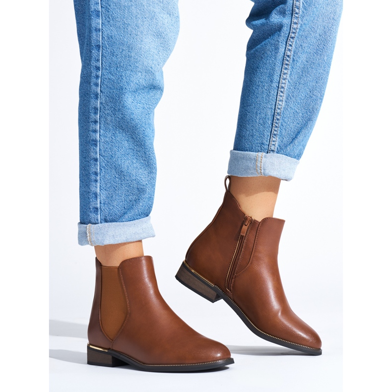 Brown classic women's boots 1