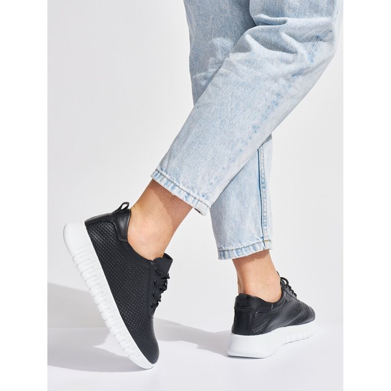 Openwork black half-boots by Sergio Leone 1 Openwork black half-boots by Sergio Leone 1