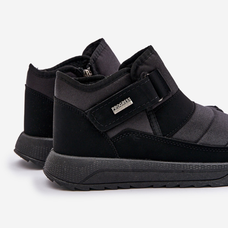 Insulated Men's Winter Snow Boots Progress PROGJ-22-153 Black 1 Insulated Men's Winter Snow Boots Progress PROGJ-22-153 Black 1
