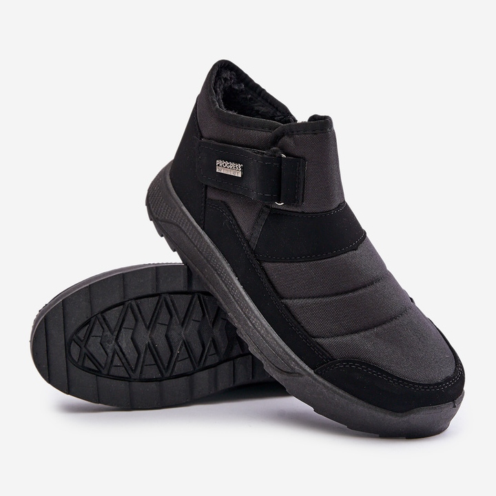 Insulated Men's Winter Snow Boots Progress PROGJ-22-153 Black 2 Insulated Men's Winter Snow Boots Progress PROGJ-22-153 Black 2