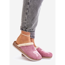 Women's Slippers With Reindeer and Fur Inblu CT000034 Pink 1