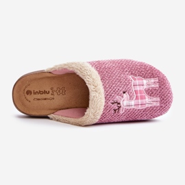Women's Slippers With Reindeer and Fur Inblu CT000034 Pink 2