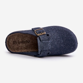Men's Slippers With Buckle Preventive Flip-Flops Inblu MT000012 Navy Blue 2