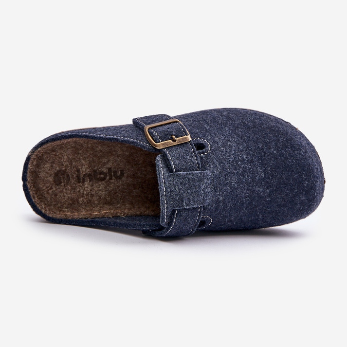 Men's Slippers With Buckle Preventive Flip-Flops Inblu MT000012 Navy Blue 2