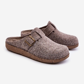 Men's Slippers With Buckle Preventive Flip-Flops Inblu MT000012 Beige 1