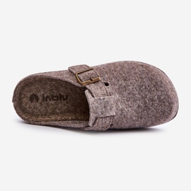 Men's Slippers With Buckle Preventive Flip-Flops Inblu MT000012 Beige 2
