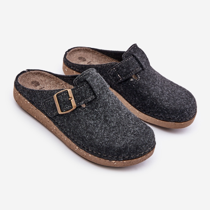 Men's Slippers With Buckle Preventive Flip-Flops Inblu MT000012 Graphite grey 1