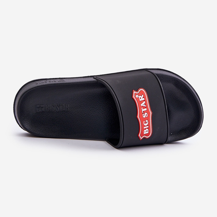 Men's Flip-Flops With Big Star Logo OO174028 Black 1