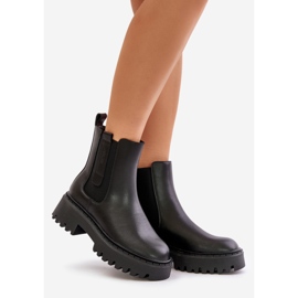 Leather Insulated Women's Chelsea Boots Big Star OO274A386 Black 1