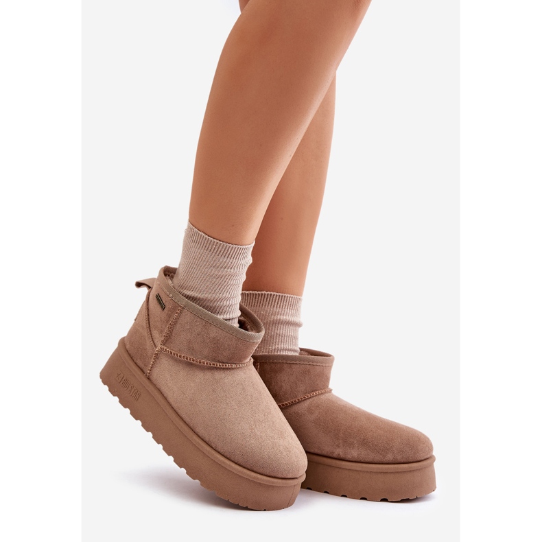 Low Platform Snow Boots Big Star OO274A100 Beige 1