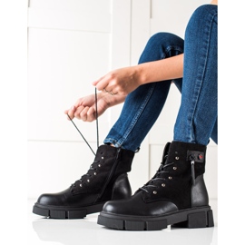 W. Potocki Lace-up boots on the Potocki platform black 2