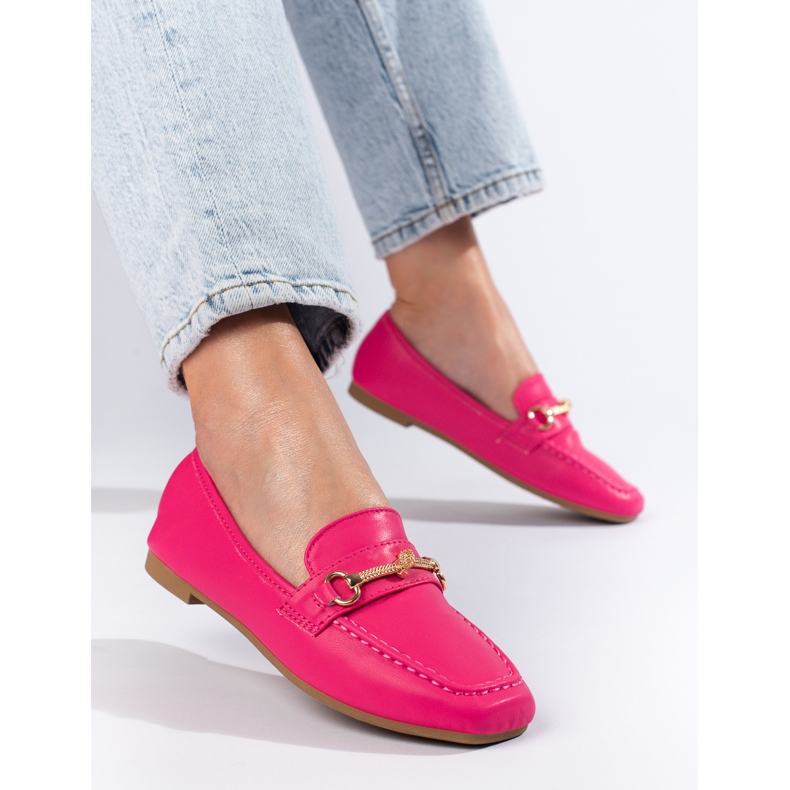 Women's pink Shelovet loafers 1