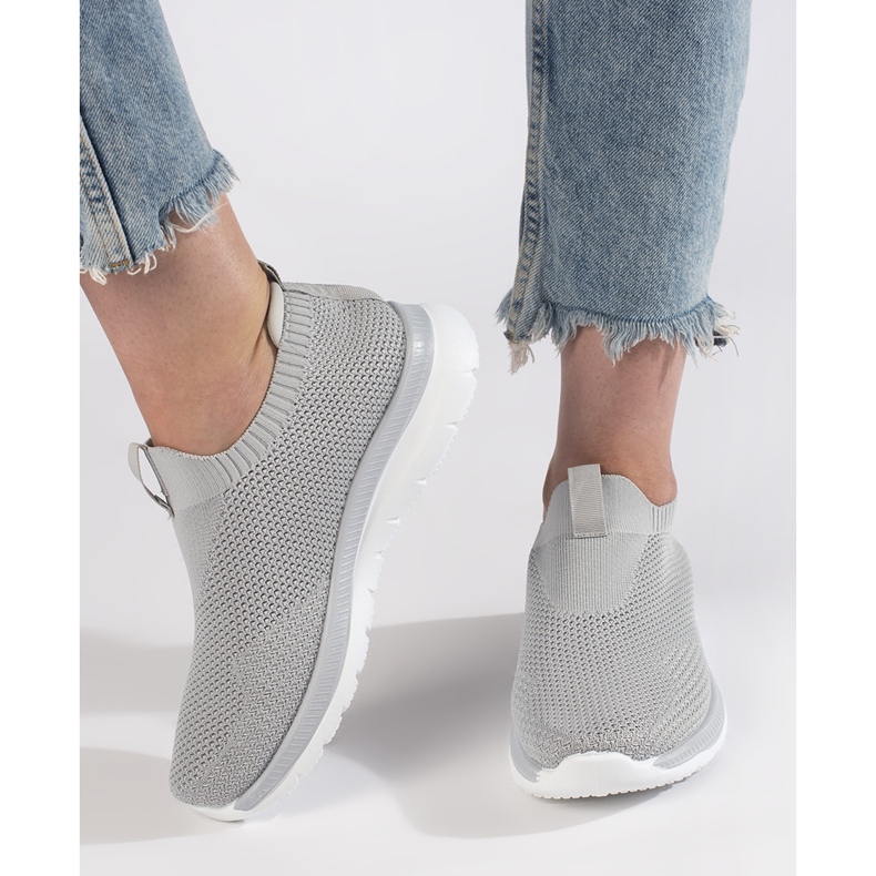 Gray slip-on sports shoes grey 2