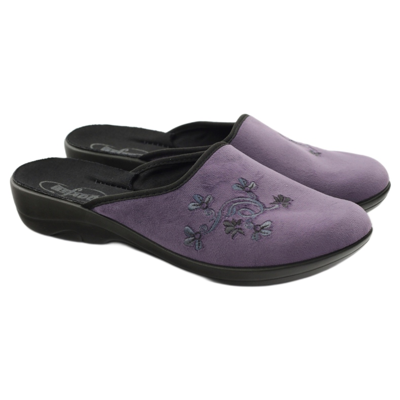 Befado women's shoes slippers 552D006 slippers purple multicolored 4