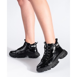 Patent leather black ankle boots by Sergio Leone 2 Patent leather black ankle boots by Sergio Leone 2