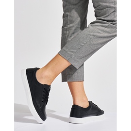Black Leather Women's Sneakers by Sergio Leone 2 Black Leather Women's Sneakers by Sergio Leone 2
