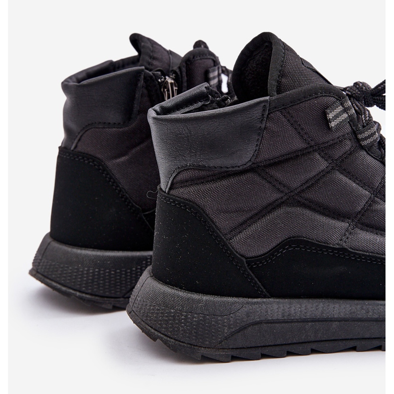 Insulated Men's Winter Lace-Up Boots Progress PROGJ-24-153 Black 2