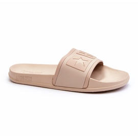 Women's flip-flops Big Star NN274A645 Beige 1