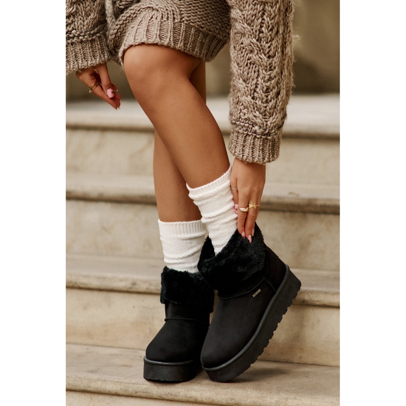 Platform Snow Boots With Fur Big Star OO274A108 Black 2