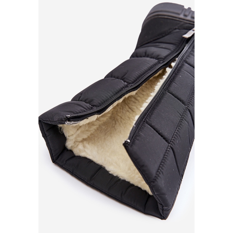 Women's Snow Boots With Zipper Progress PROGJ-24-144 Black 2