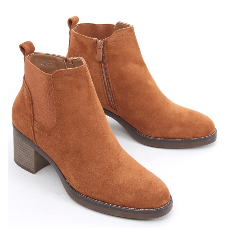 Fill Camel wide heel boots brown 2