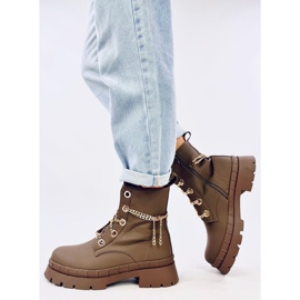 Lace-up boots from Lohan Khaki brown 2