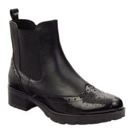 Caprice ankle boots Jodhpur boots women's shoes 25405 black 1