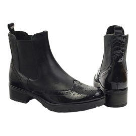 Caprice ankle boots Jodhpur boots women's shoes 25405 black 3