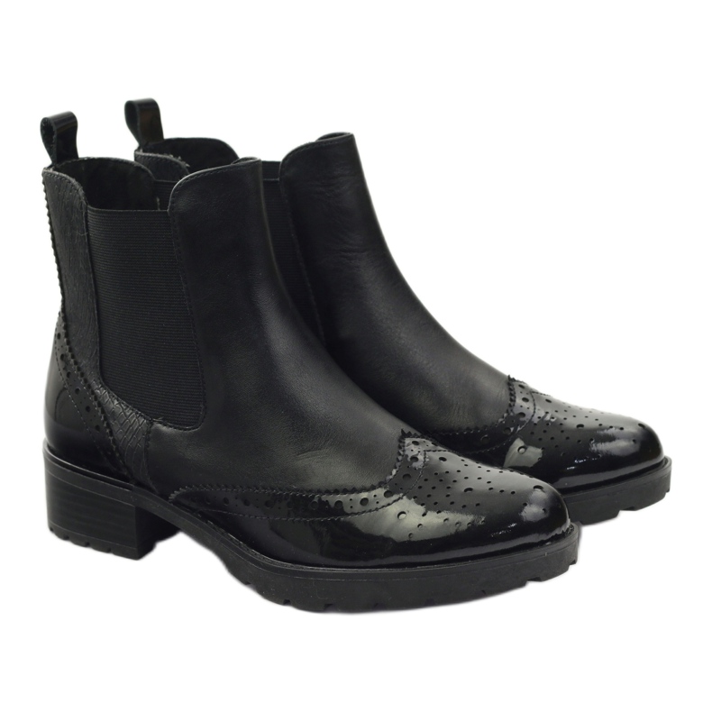 Caprice ankle boots Jodhpur boots women's shoes 25405 black 4