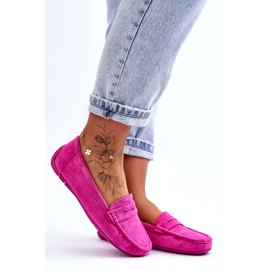 Confly Women's Eco-Suede Moccasins, Pink 3