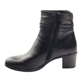 Leather boots on fleece Gregors 614 black 2