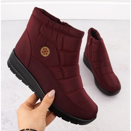 Women's burgundy wedge snow boots News 5029 red 1 Women's burgundy wedge snow boots News 5029 red 1