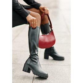Over-the-knee Eco Leather Boots On High Heel Vinceza 58332 Black 2 Over-the-knee Eco Leather Boots On High Heel Vinceza 58332 Black 2