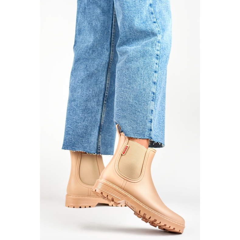 Women's Chelsea boots, beige, S17BE 1 Women's Chelsea boots, beige, S17BE 1