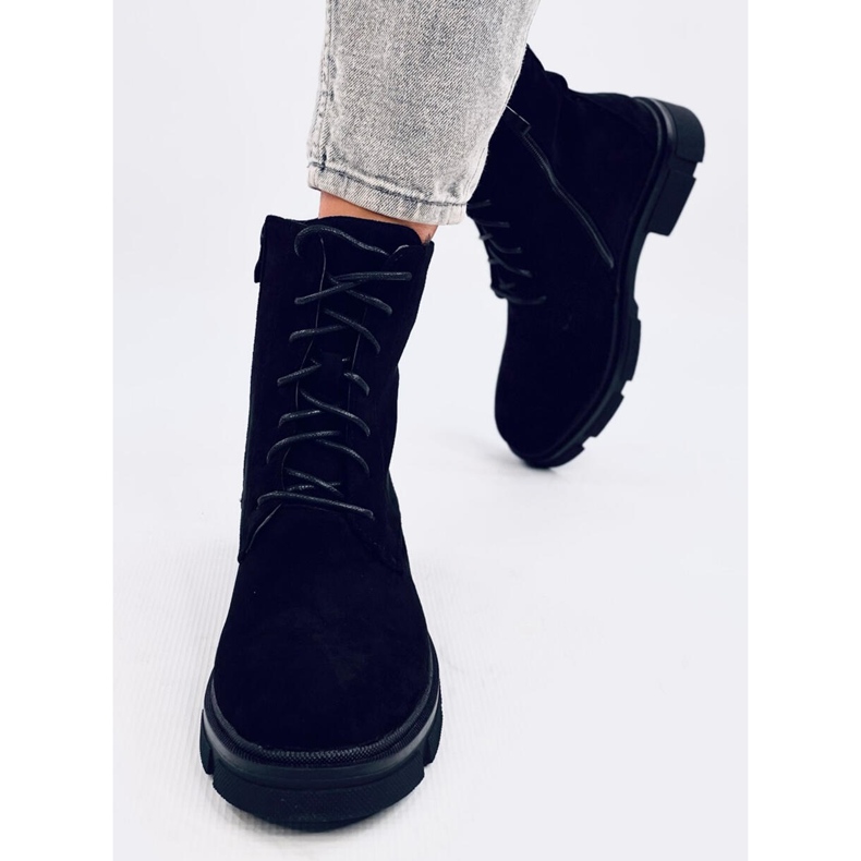 Zoe Black lace-up workers 1