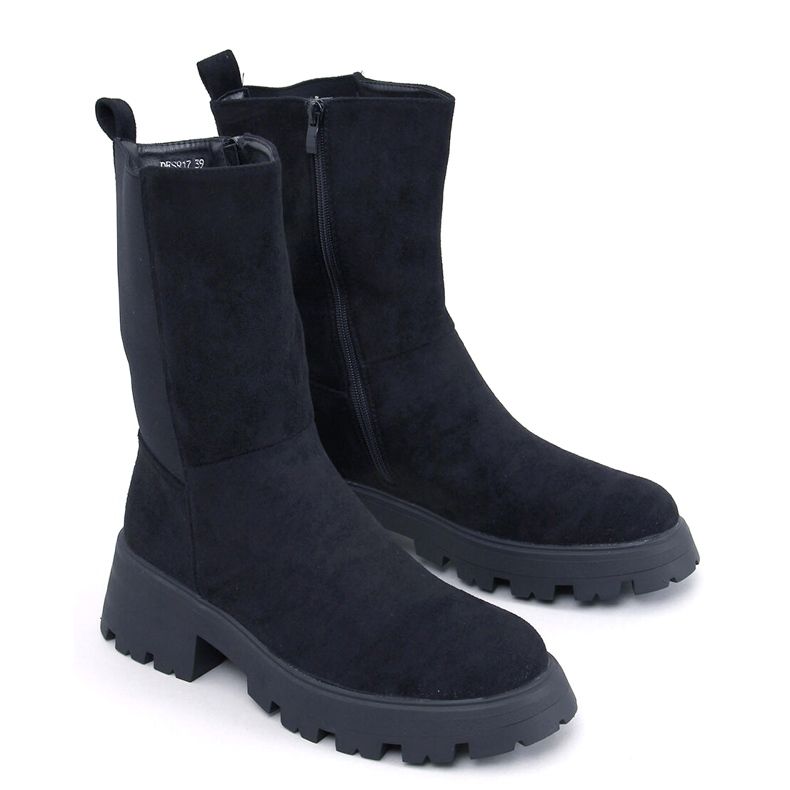 Seuss Black high top Chelsea boots 1