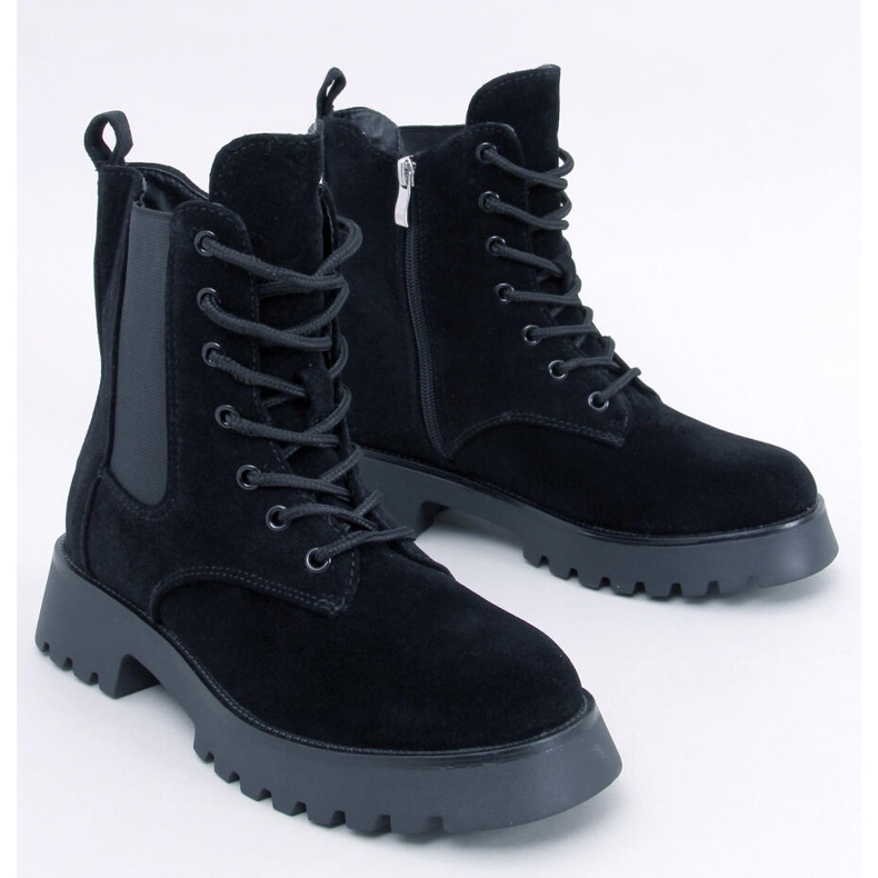 Franti Black lace-up Chelsea boots 1