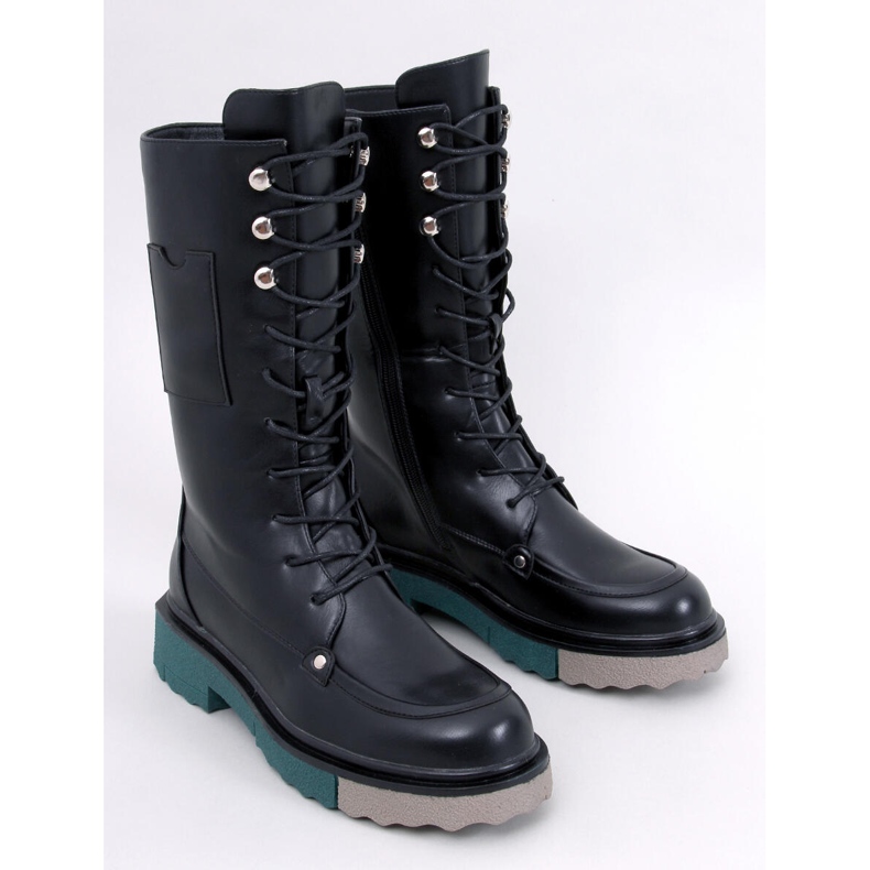 Boots with a colored sole from Keefe Black 1