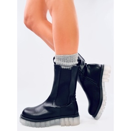 Troy Black high-cut Chelsea boots 2